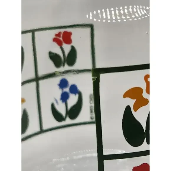 Vintage 1983 Anchor Hocking Floral Glass Jar - Picture 5 of 5